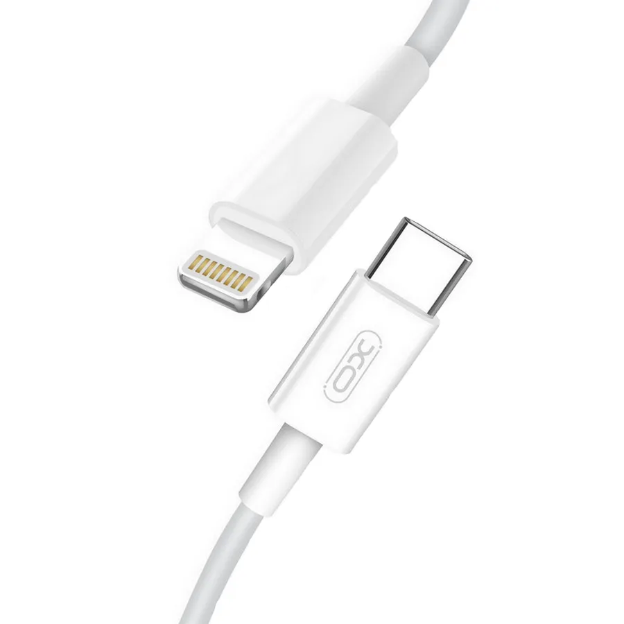Кабель XO NB113 18W PD USB-C-Lightning, (M/M), 2A 1м White (6920680863846) - зображення 1