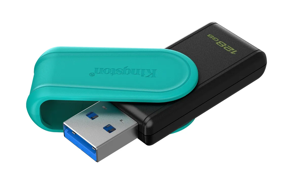 Флеш-накопичувач USB3.2 128GB Kingston DataTraveler Exodia S Black/Green (DTXS/128GB) - мініатюра 2