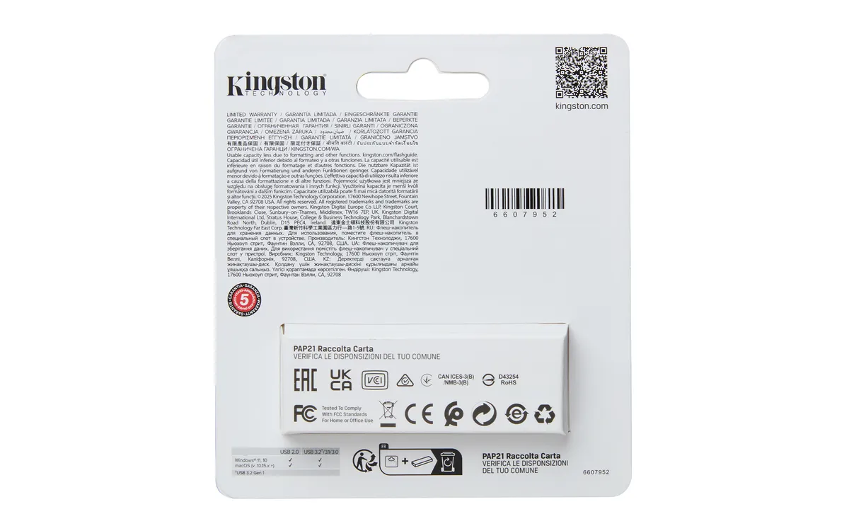 Флеш-накопичувач USB3.2 256GB Kingston DataTraveler Exodia S Black/Orange (DTXS/256GB) - мініатюра 5