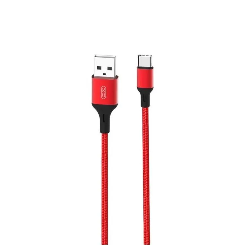 Кабель XO NB143 USB - USB Type-C, (M/M), 2.4A 1 м Red (6920680870691) - зображення 1