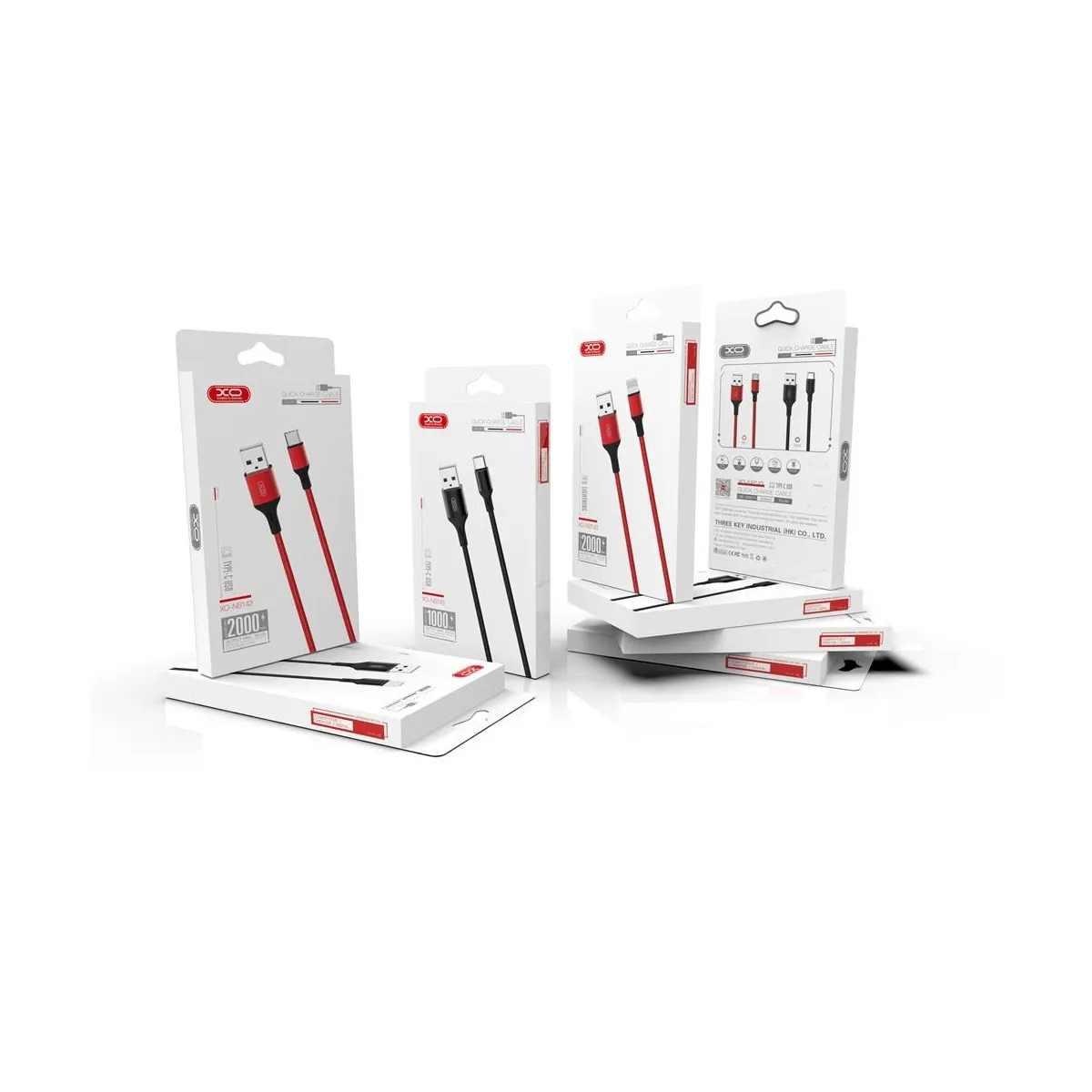 Кабель XO NB143 USB - USB Type-C, (M/M), 2.4A 2 м Black (6920680870844) - зображення 1