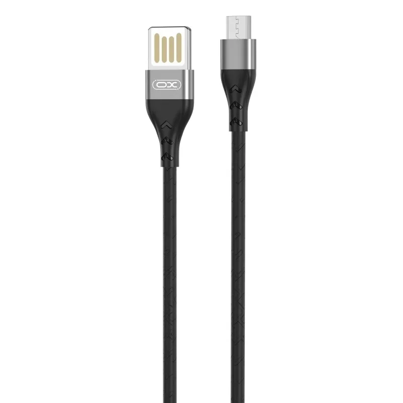 Кабель XO NB188 USB - micro-USB, (M/M), 2.4A 1 м Gray (6920680879717) - зображення 1