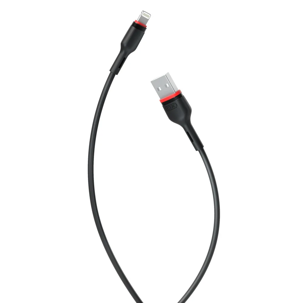 Кабель XO NB-P171 USB - Lightning, (M/M), 2.4A 1 м Black (6920680873647) - мініатюра 2