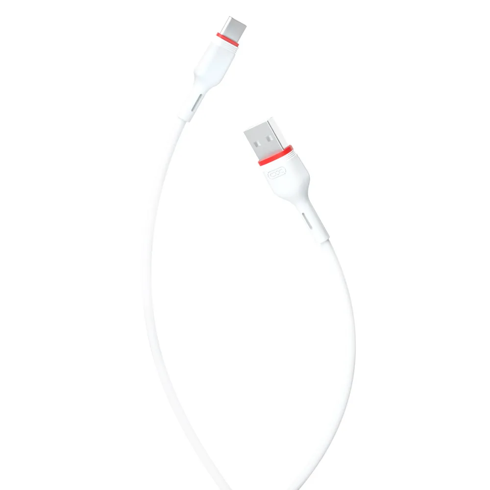 Кабель XO NB-P171 USB - USB Type-C, (M/M), 2.4A 1 м White (6920680873692) - мініатюра 2