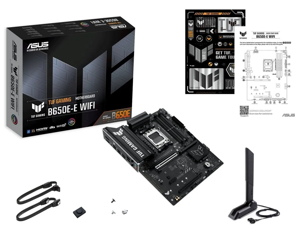 Материнська плата Asus TUF Gaming B650E-E WiFi Socket AM5 - мініатюра 8