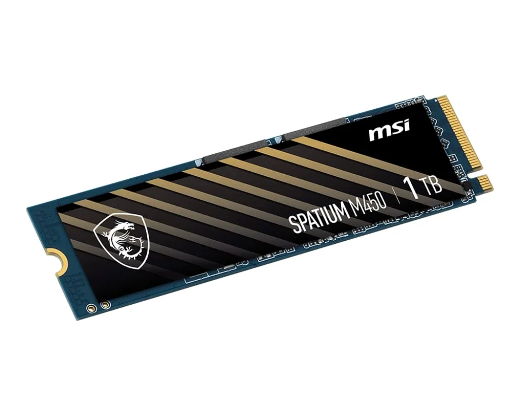 Накопичувач SSD 1TB MSI Spatium M450 V1 M.2 2280 PCIe 4.0 x4 NVMe 3D NAND TLC (S78-440L0M0-P83) - зображення 1