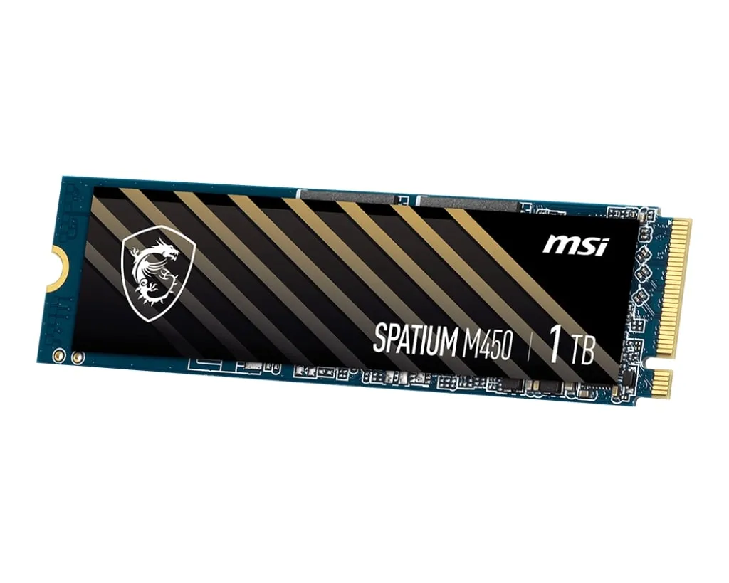 Накопичувач SSD 1TB MSI Spatium M450 V1 M.2 2280 PCIe 4.0 x4 NVMe 3D NAND TLC (S78-440L0M0-P83) - мініатюра 3