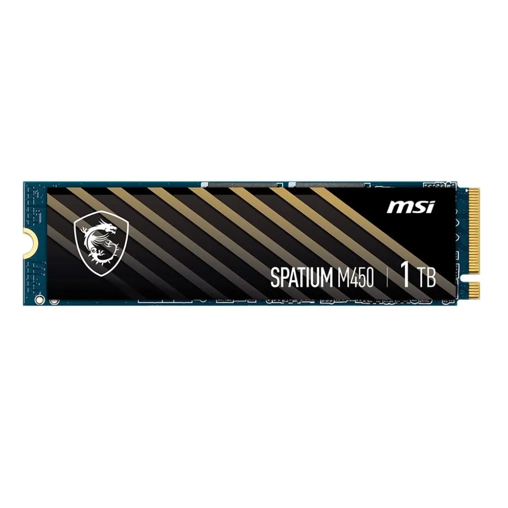 Накопичувач SSD 1TB MSI Spatium M450 V1 M.2 2280 PCIe 4.0 x4 NVMe 3D NAND TLC (S78-440L0M0-P83) - мініатюра 5