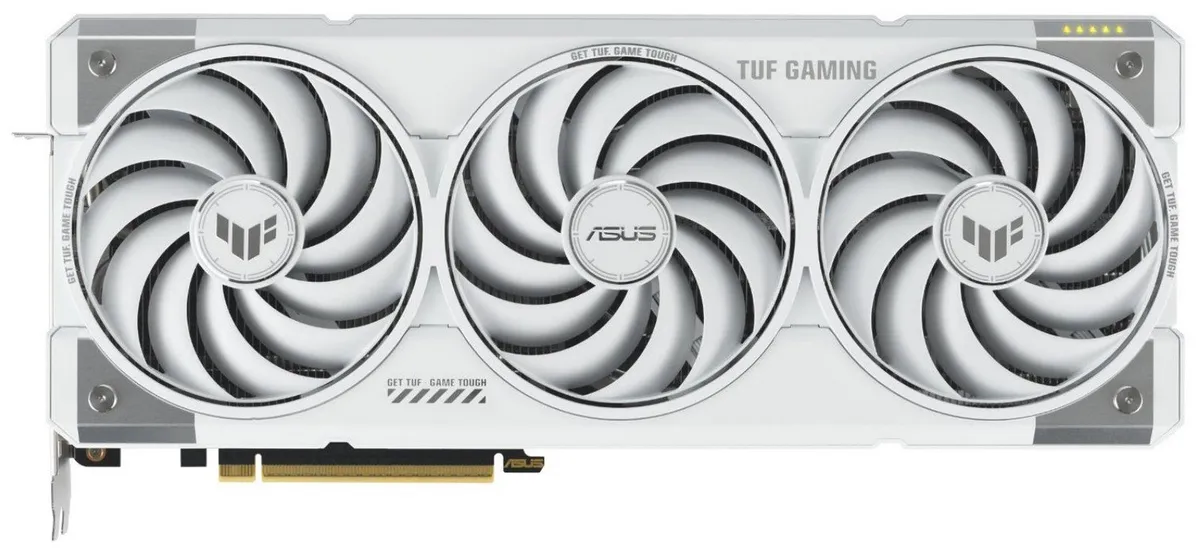 Відеокарта GF RTX 5070 Ti 16GB GDDR7 TUF Gaming OC White Asus (TUF-RTX5070TI-O16G-WHITE-GAMING) - мініатюра 2