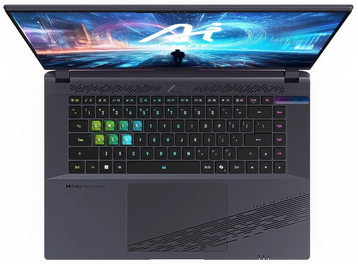 Ноутбук Gigabyte Aorus 16X ASG 2024 (AORUS 16X ASG-63UAC64SD) Midnight Gray - мініатюра 2