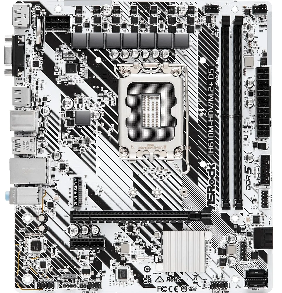 Материнська плата ASRock H610M-HDV/M.2+ D5 Socket 1700 - зображення 1