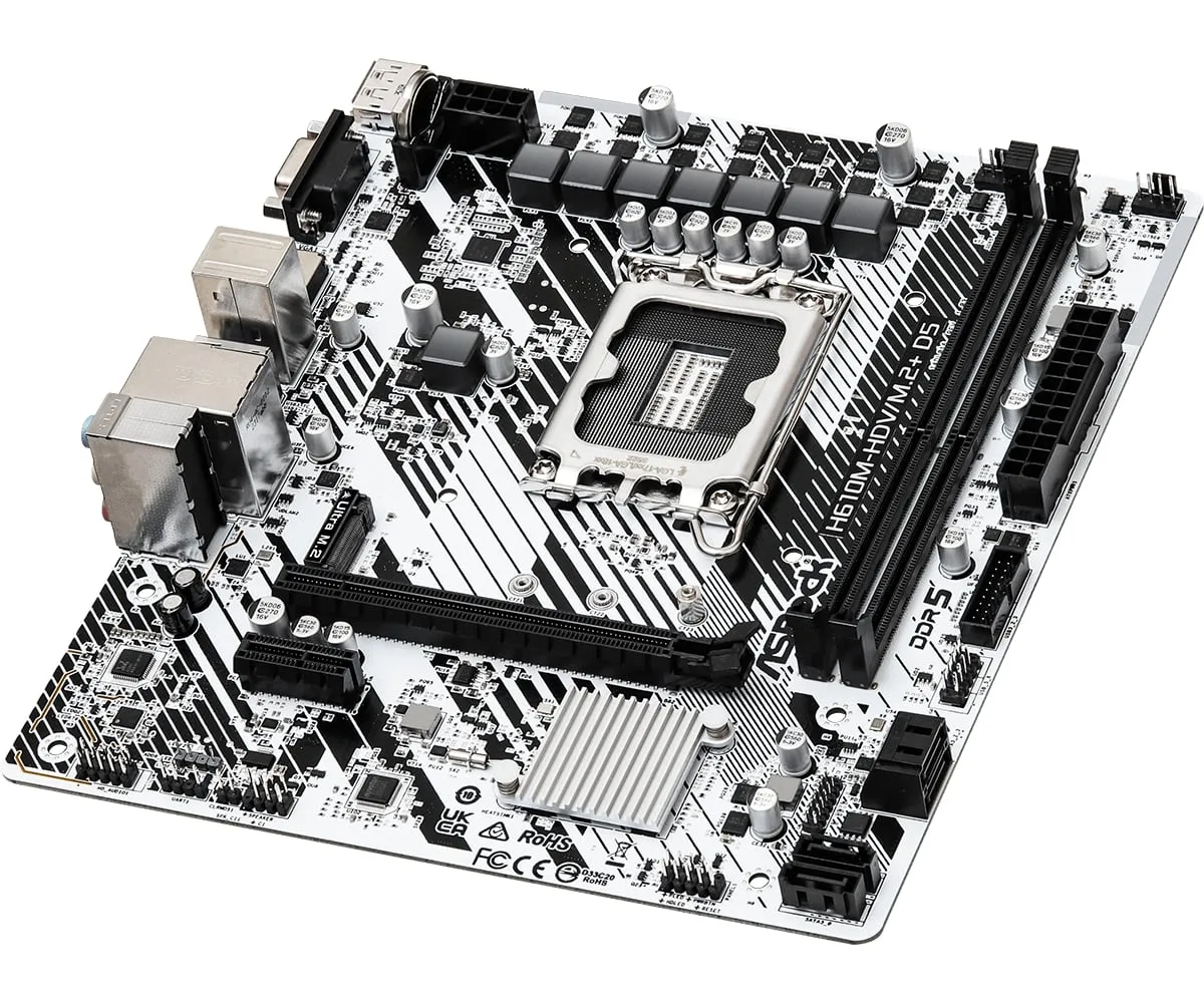 Материнська плата ASRock H610M-HDV/M.2+ D5 Socket 1700 - мініатюра 4