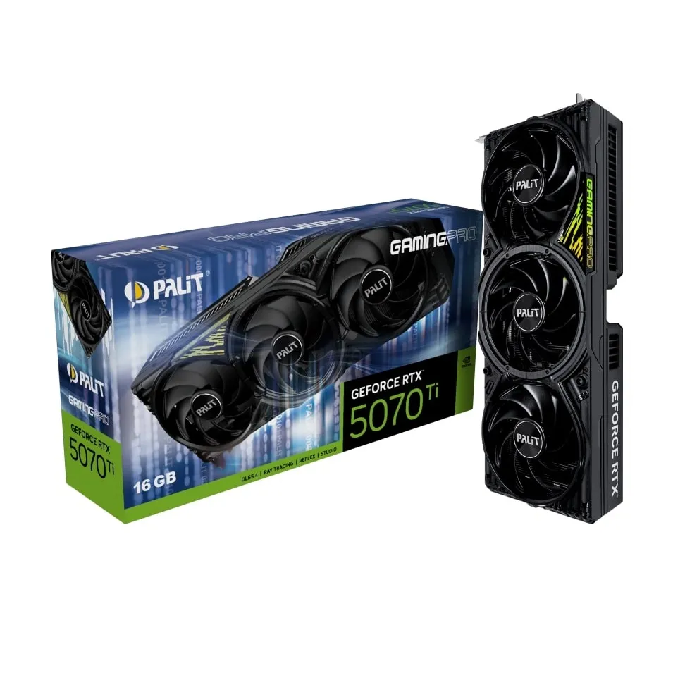 Відеокарта GF RTX 5070 Ti 16GB GDDR7 GamingPro V1 Palit (NE7507T019T2-GB2031Y) - мініатюра 9