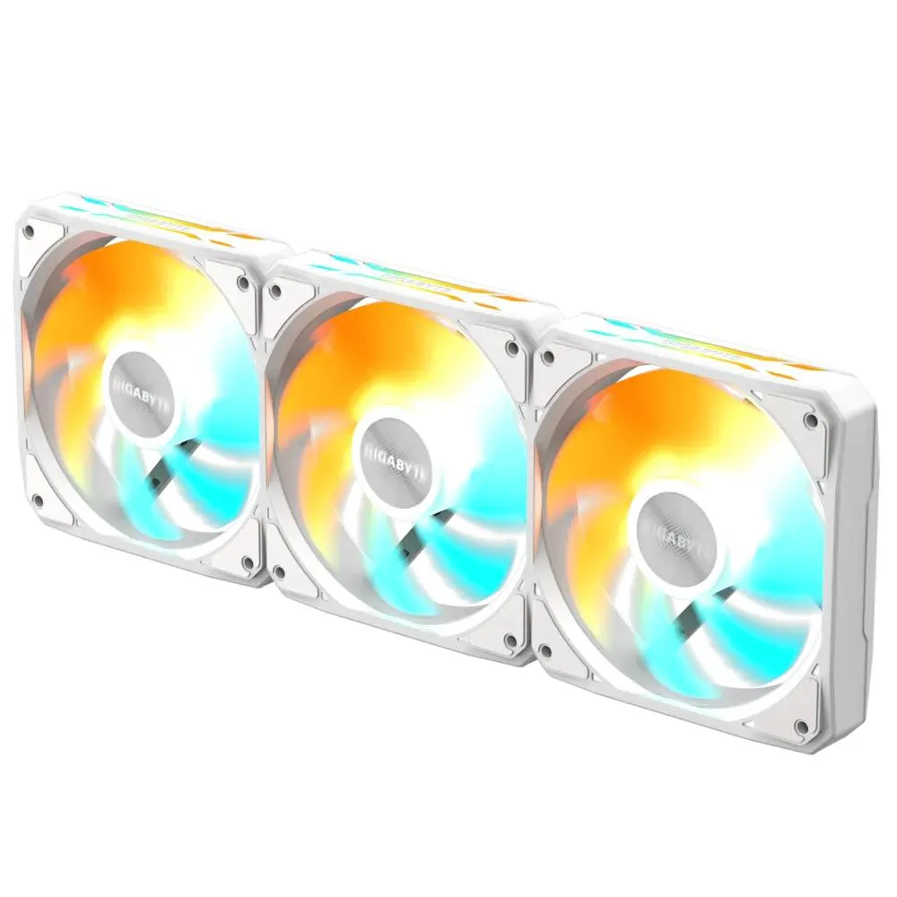 Вентилятор Gigabyte EZ Chain Fan 120 Ice 3-Pack White (GP-GBT EZFAN1203 ICE) - зображення 1