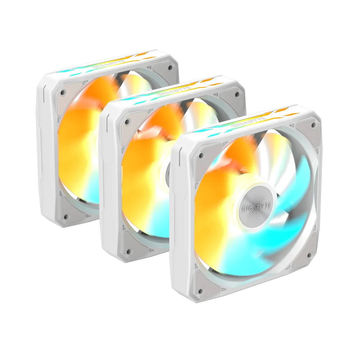 Вентилятор Gigabyte EZ Chain Fan 120 Ice 3-Pack White (GP-GBT EZFAN1203 ICE) - мініатюра 5