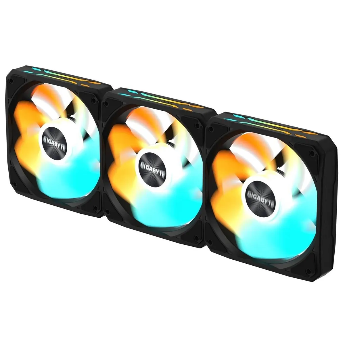 Вентилятор Gigabyte EZ Chain RVS Fan 120 3-Pack Black (GP-GBT EZRVSFAN1203) - зображення 1