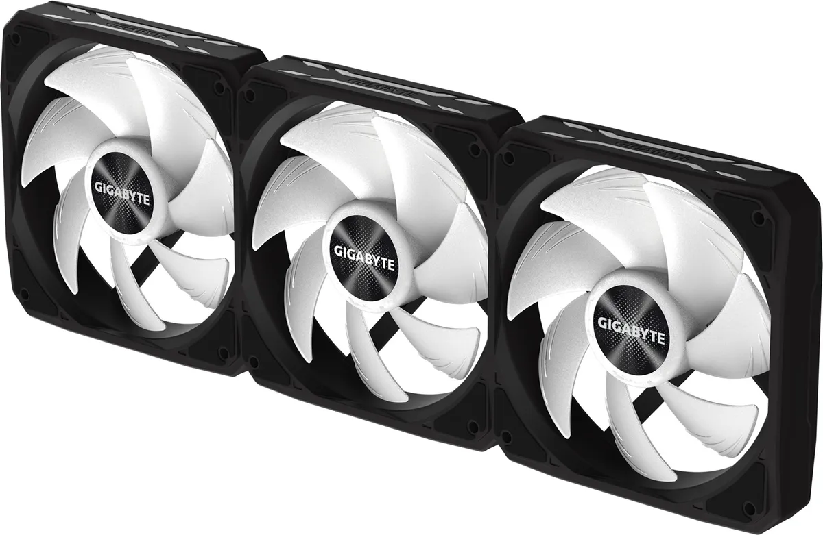 Вентилятор Gigabyte EZ Chain Fan 120 3-Pack Black (GP-GBT EZFAN1203) - мініатюра 2