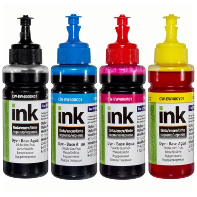 Чорнило ColorWay Epson SC 67/87/79 CX3xxx-6xxx (4х100мл) BK/С/M/Y (CW-EW400SET01) - зображення 1