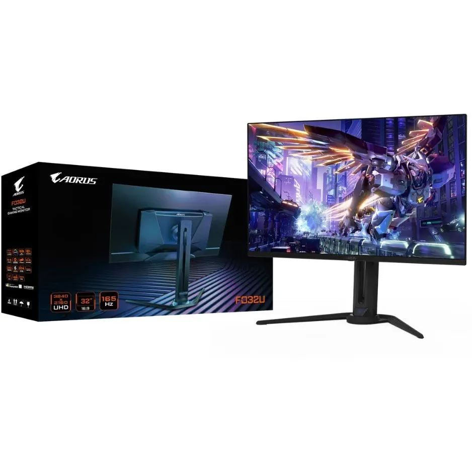 Монітор Gigabyte 31.5" Aorus FO32U OLED Black 165Hz - мініатюра 9