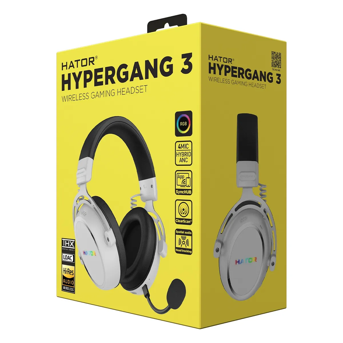 Гарнiтура Hator Hypergang 3 Wireless White (ESH56) - мініатюра 17