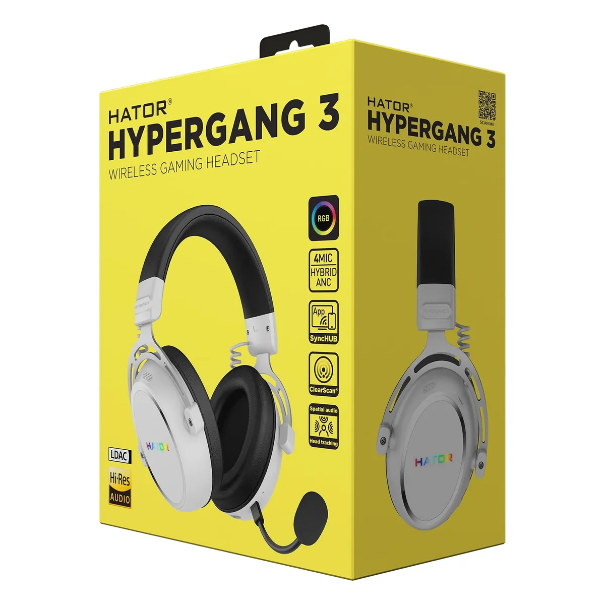 Гарнiтура Hator Hypergang 3 Wireless White (ESH56) - мініатюра 8