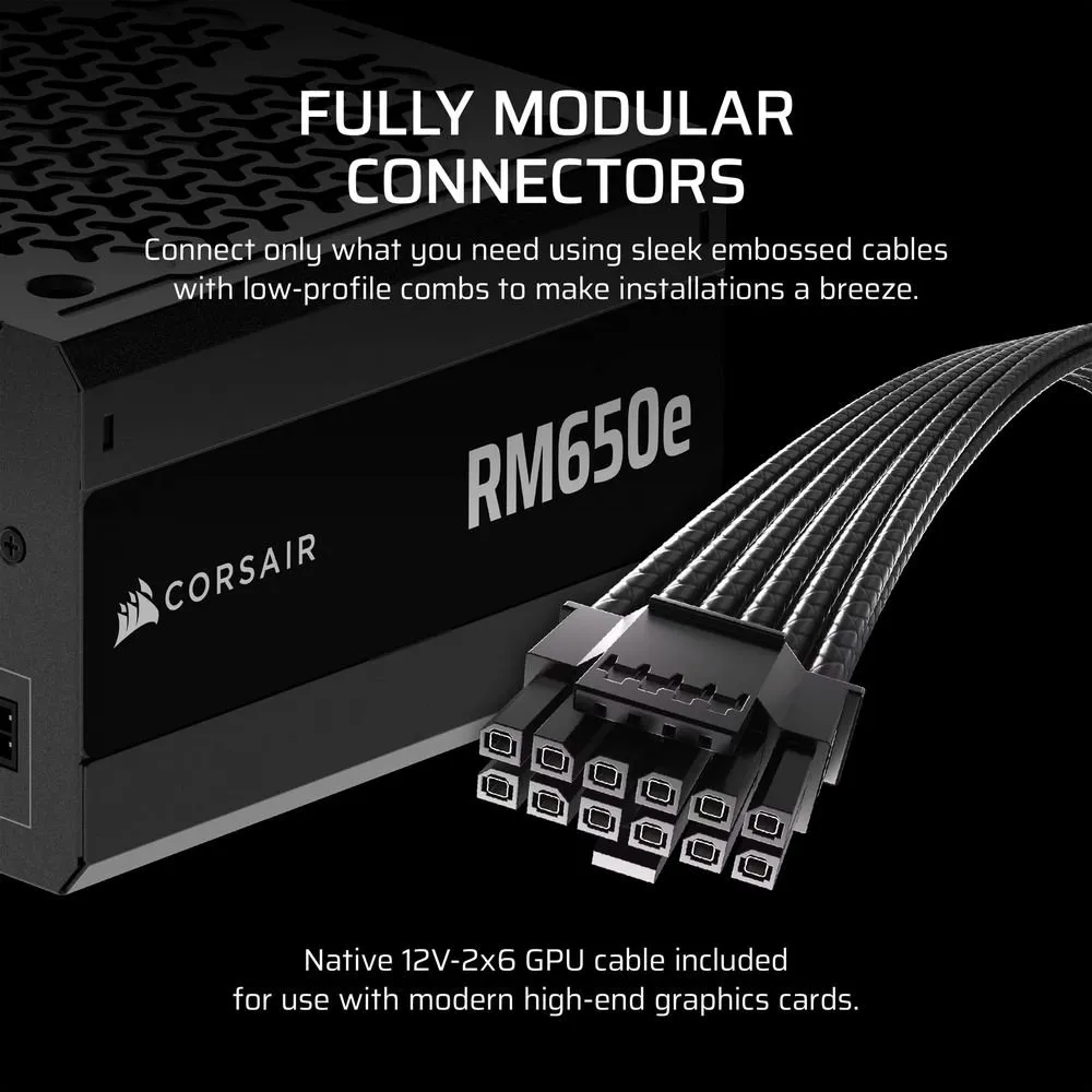 Блок живлення Corsair RM650e (CP-9020302-EU) 650W - мініатюра 7