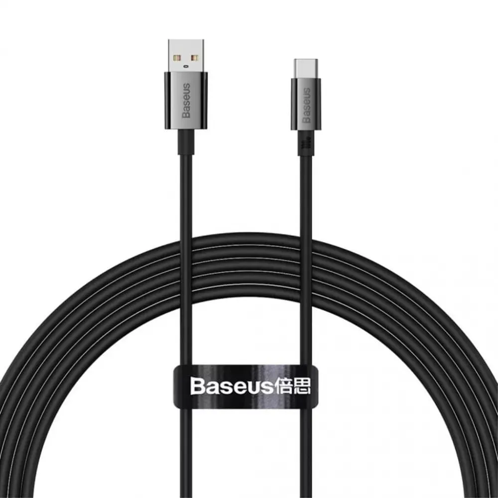 Кабель Baseus Superior Fast Charging USB - USB-C, 1м Black (6932172631970)