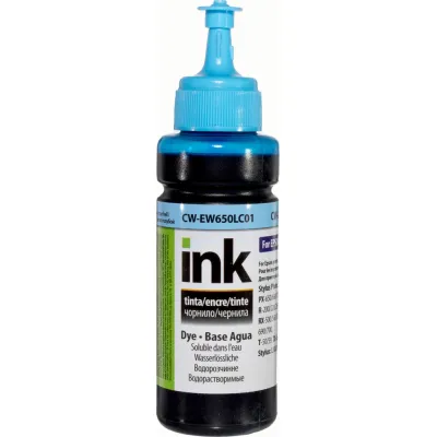 Чорнило ColorWay Epson SP R270/290 RX500 TX650 LCyan (CW-EW650LC01) - зображення 1