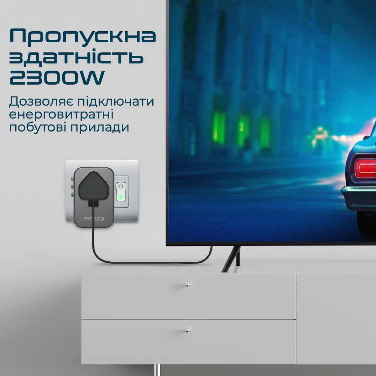 Зарядний пристрій Promate TripMate-GaN75 75W Black - мініатюра 4