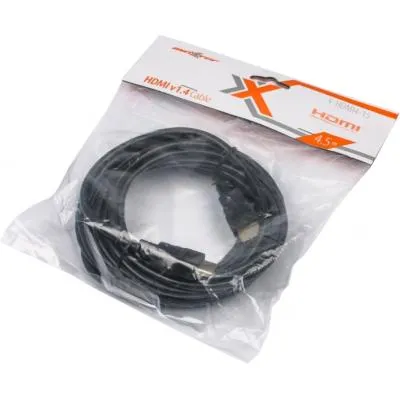 Кабель мультимедійний HDMI to HDMI 4.5m Maxxter (V-HDMI4-15) - мініатюра 3