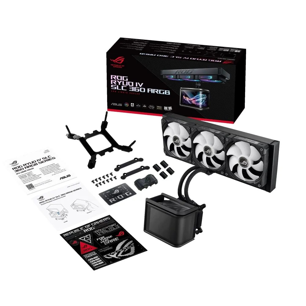 Система водяного охолодження Asus ROG Ryuo IV SLC 360 ARGB (90RC0151-B0EAY0) - мініатюра 7