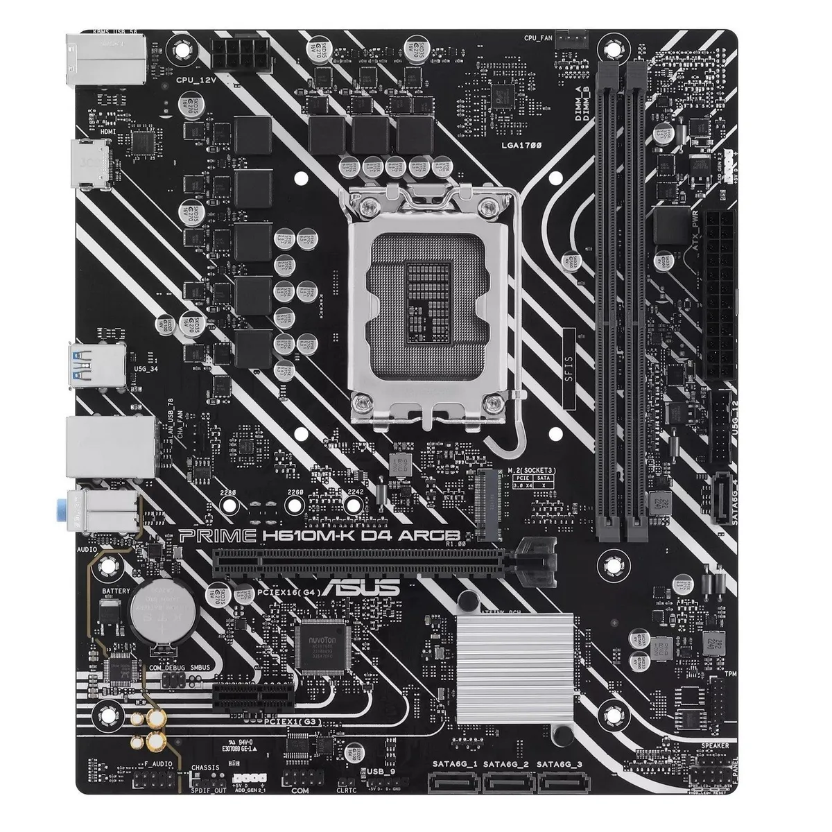 Материнська плата Asus Prime H610M-K D4 ARGB Socket 1700 - зображення 1