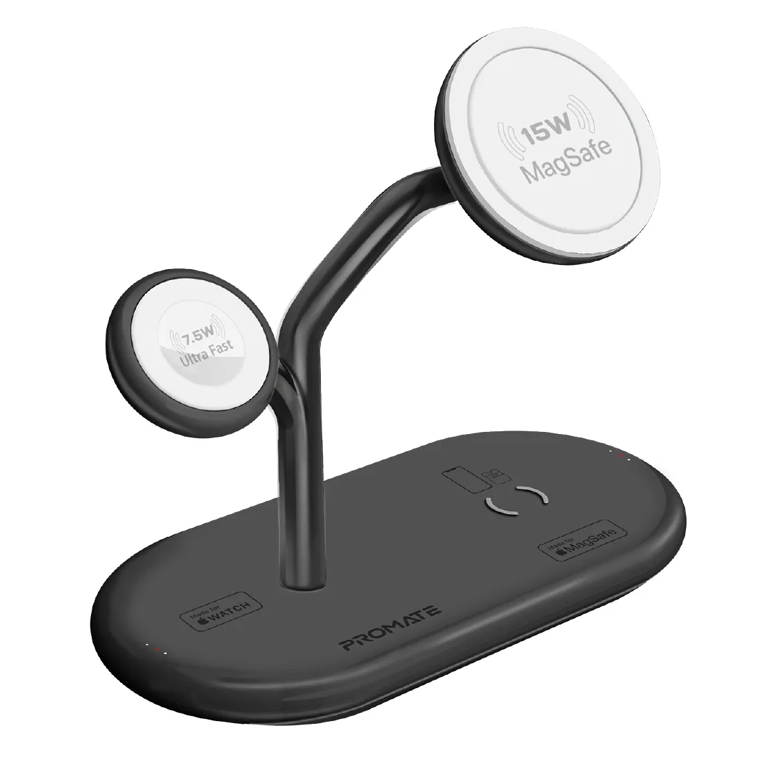 Бездротовий зарядний пристрій Promate Synergy-Pro MagSafe 57W Black - зображення 1