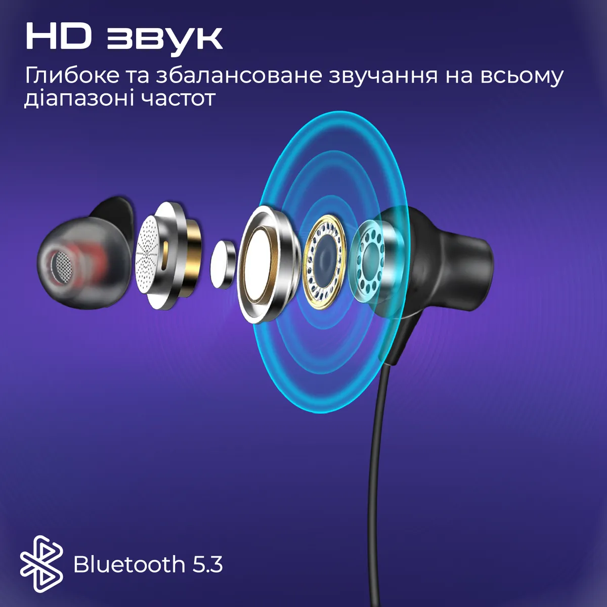 Bluetooth-гарнітура Promate Leap Black - мініатюра 3