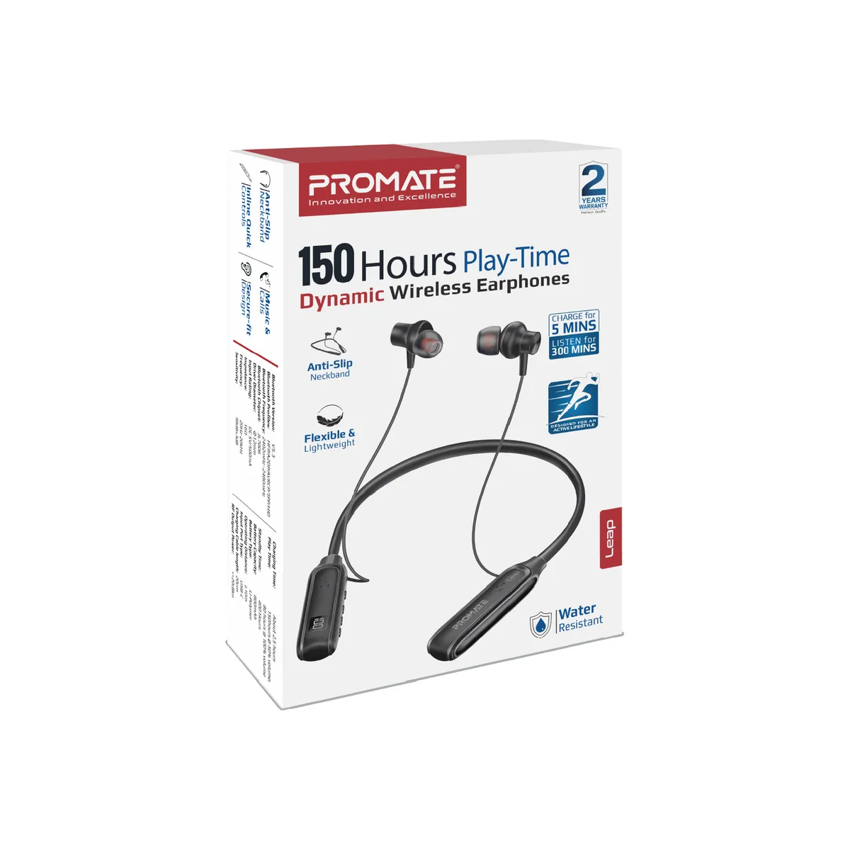 Bluetooth-гарнітура Promate Leap Black - мініатюра 9
