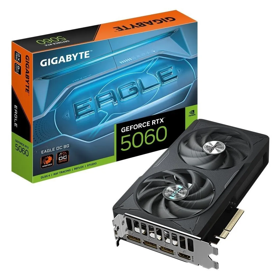 Відеокарта GF RTX 5060 8GB GDDR7 Eagle OC Gigabyte (GV-N5060EAGLE OC-8GD) - мініатюра 10