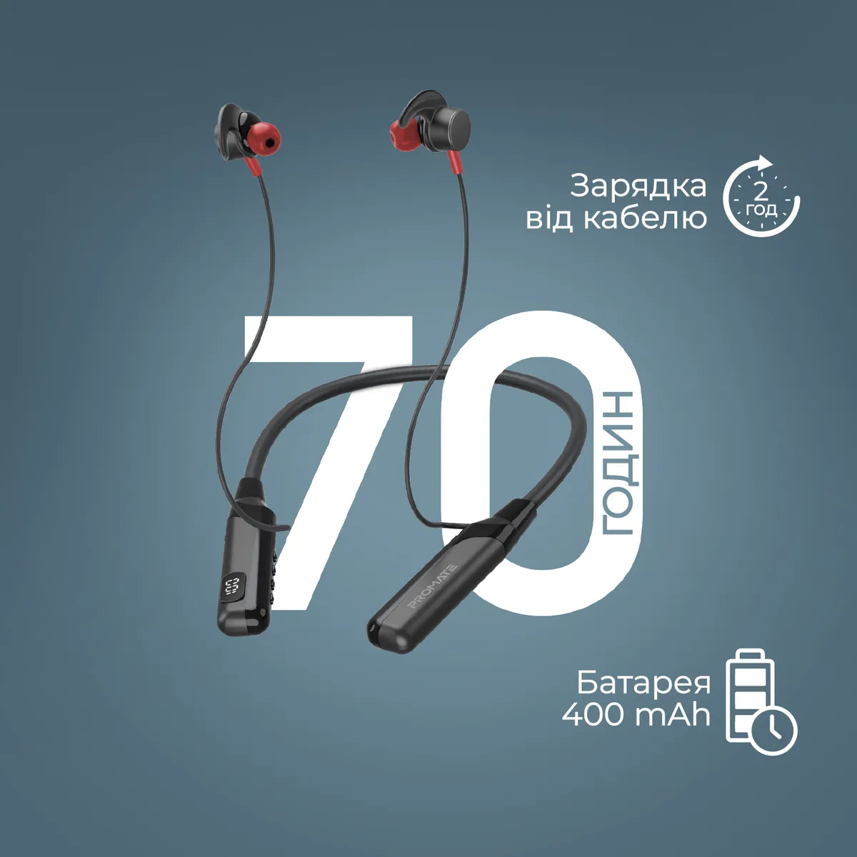 Bluetooth-гарнітура Promate Blend Black - мініатюра 5