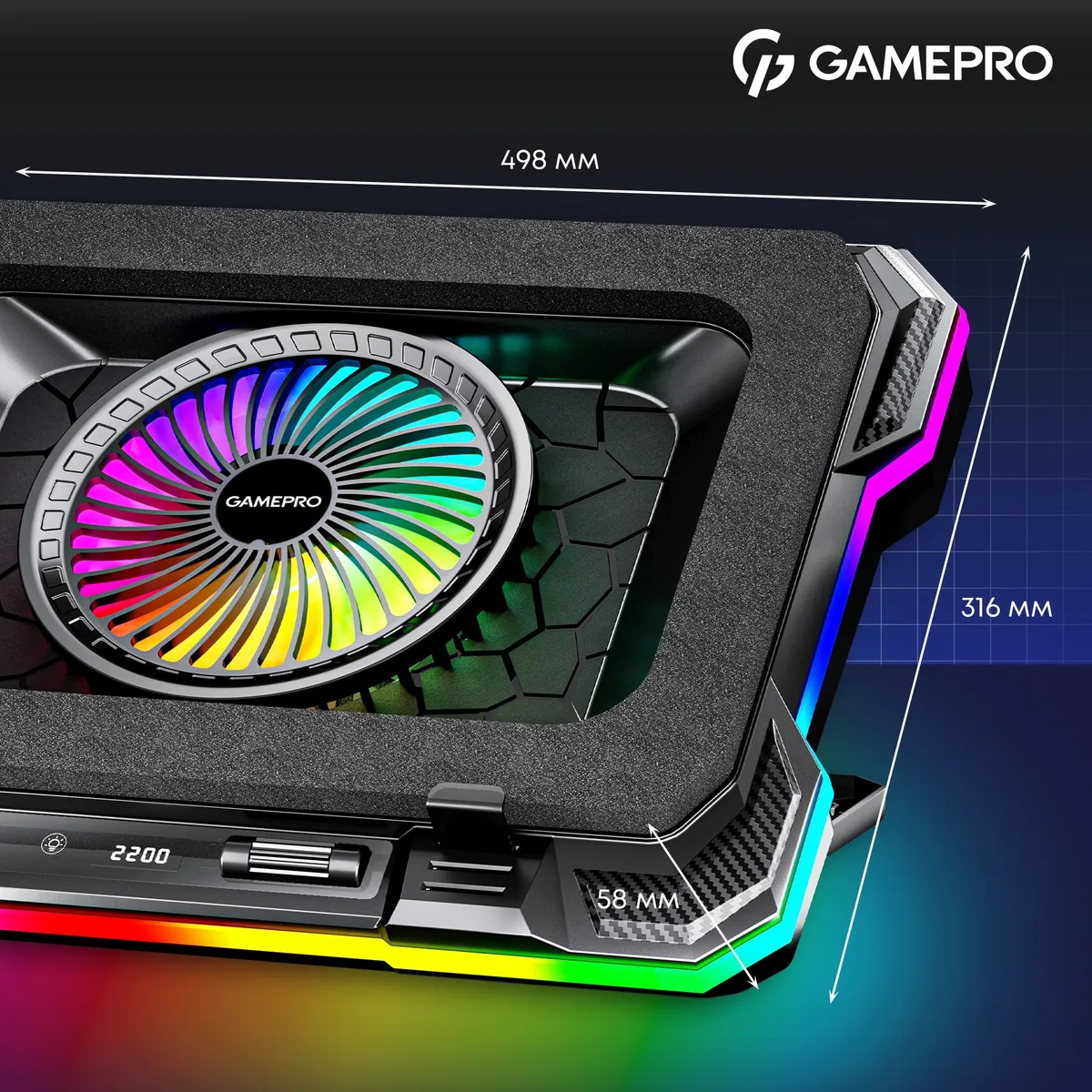 Охолоджуюча підставка для ноутбука GamePro CP950 - мініатюра 16