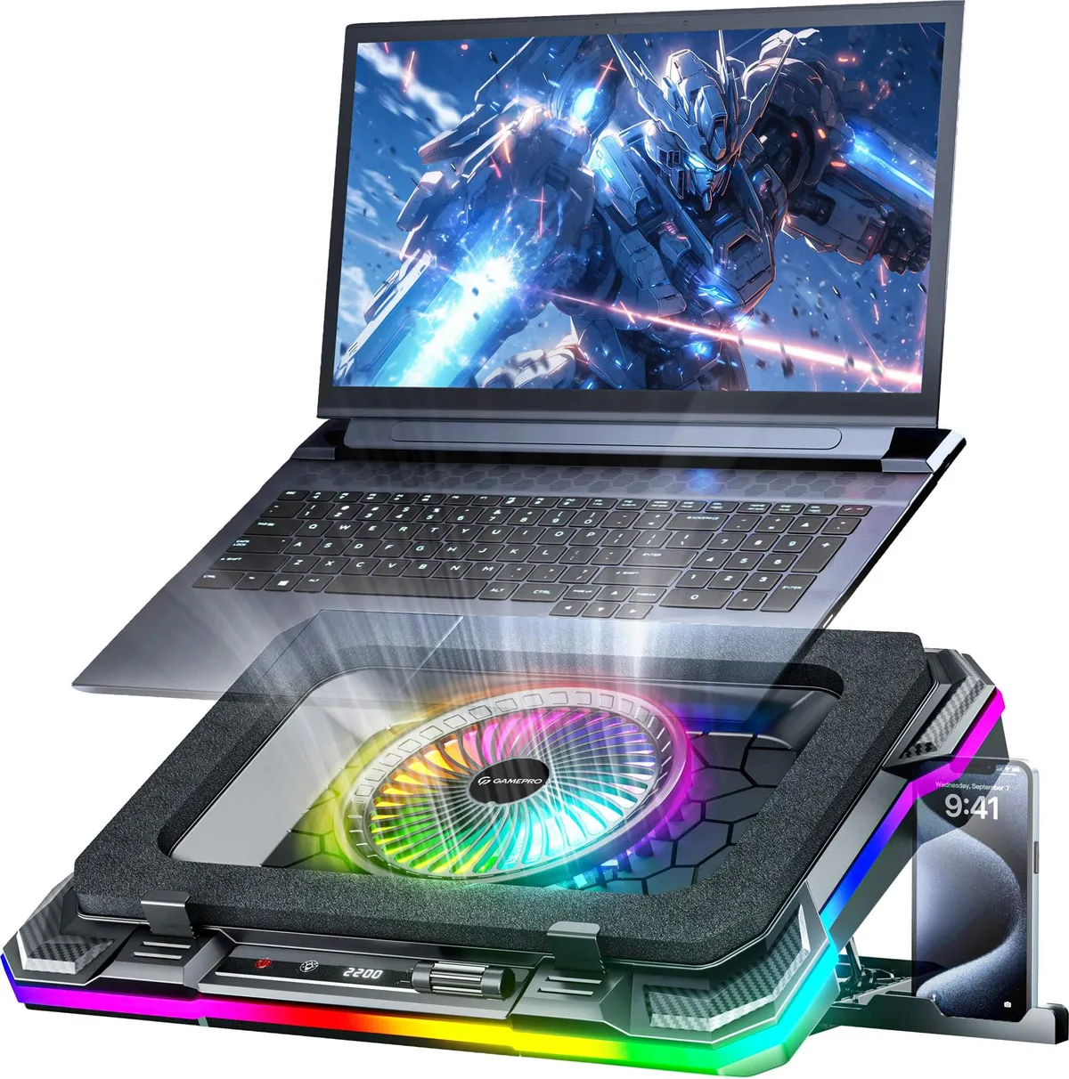 Охолоджуюча підставка для ноутбука GamePro CP950 - мініатюра 2