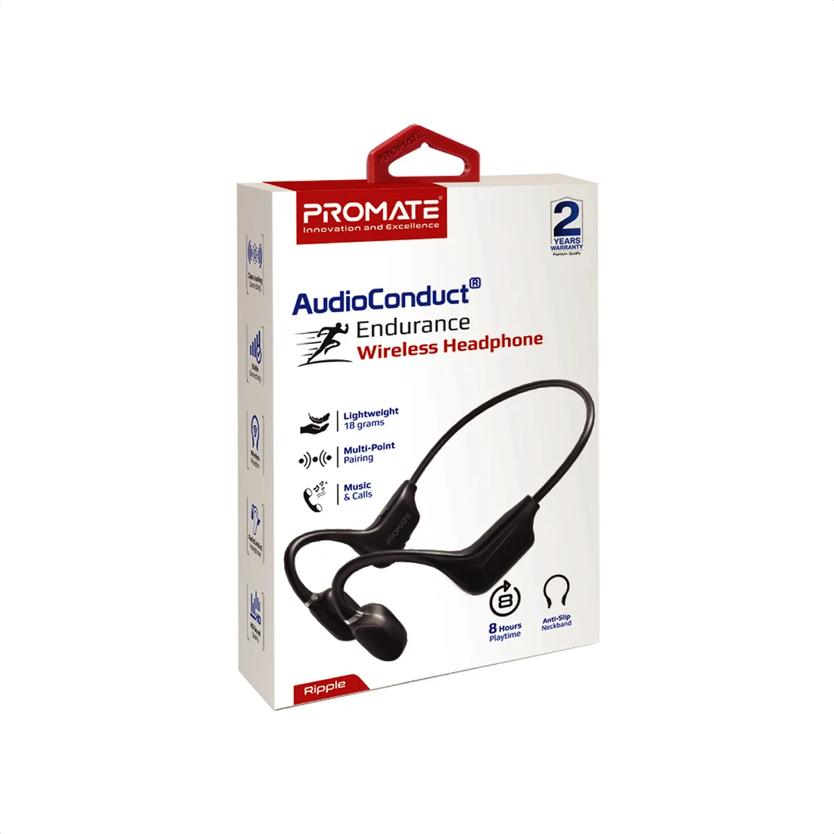 Bluetooth-гарнітура Promate Ripple Black - мініатюра 9