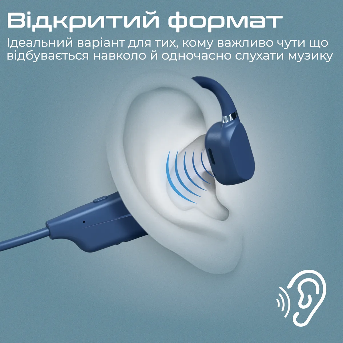 Bluetooth-гарнітура Promate Ripple Blue - мініатюра 4
