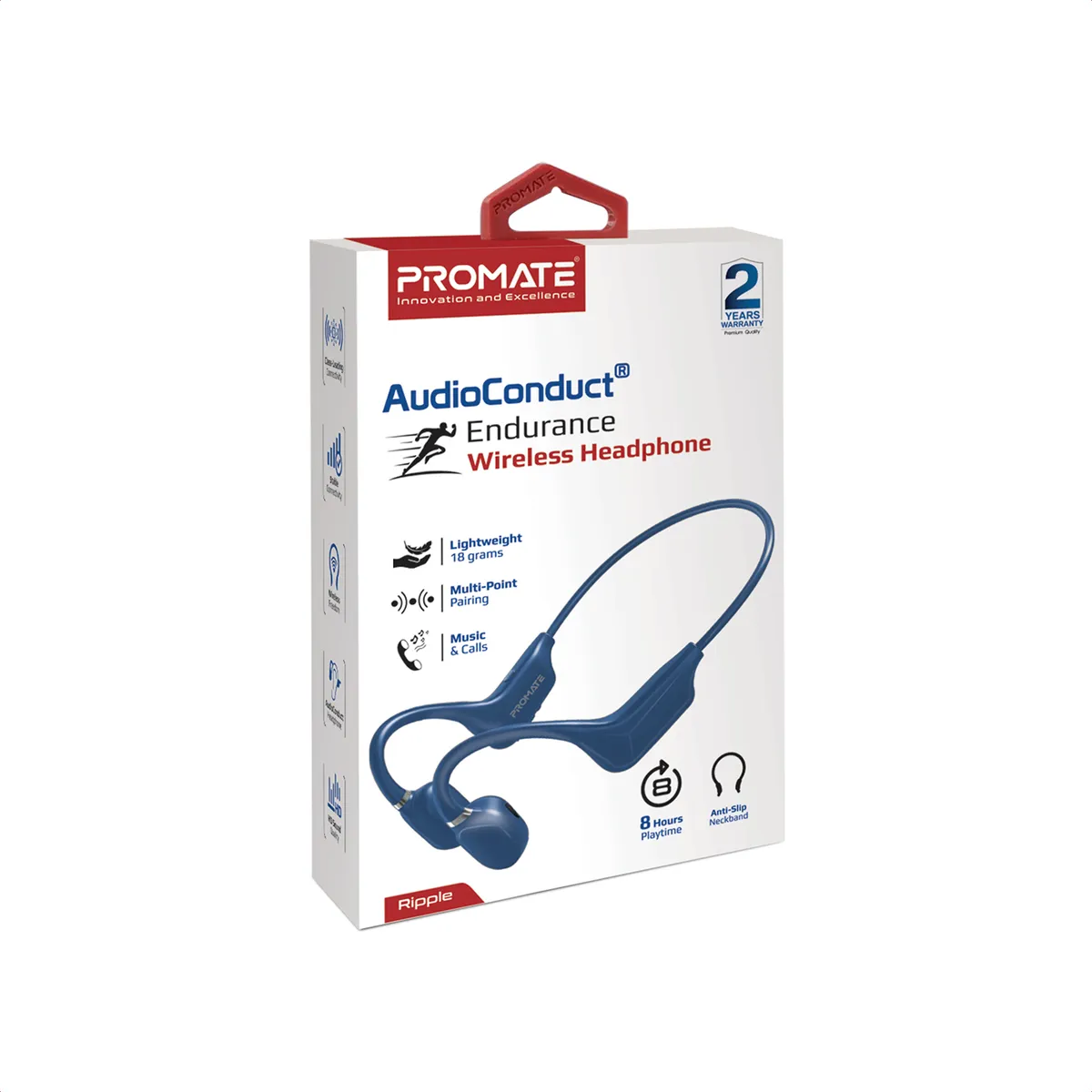 Bluetooth-гарнітура Promate Ripple Blue - мініатюра 9