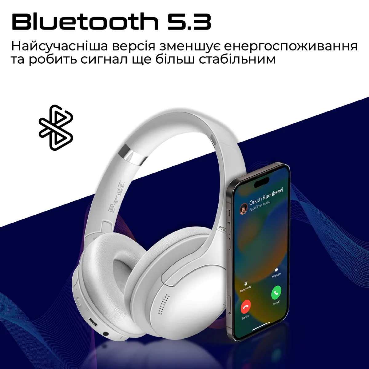Bluetooth-гарнітура Promate LaBoca-Pro White - мініатюра 3