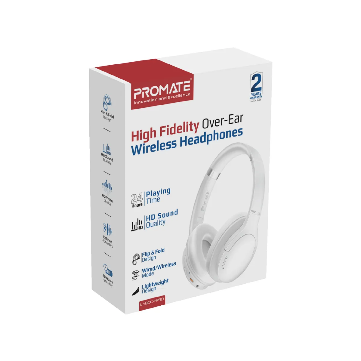 Bluetooth-гарнітура Promate LaBoca-Pro White - мініатюра 9