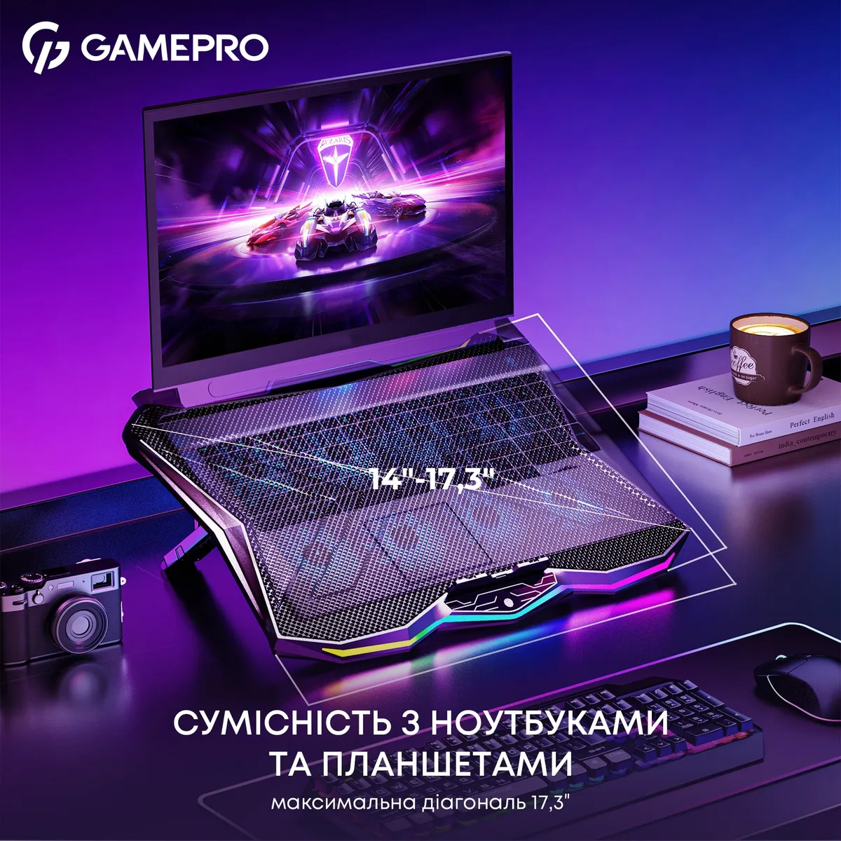 Охолоджуюча підставка для ноутбука GamePro CP680 - мініатюра 13