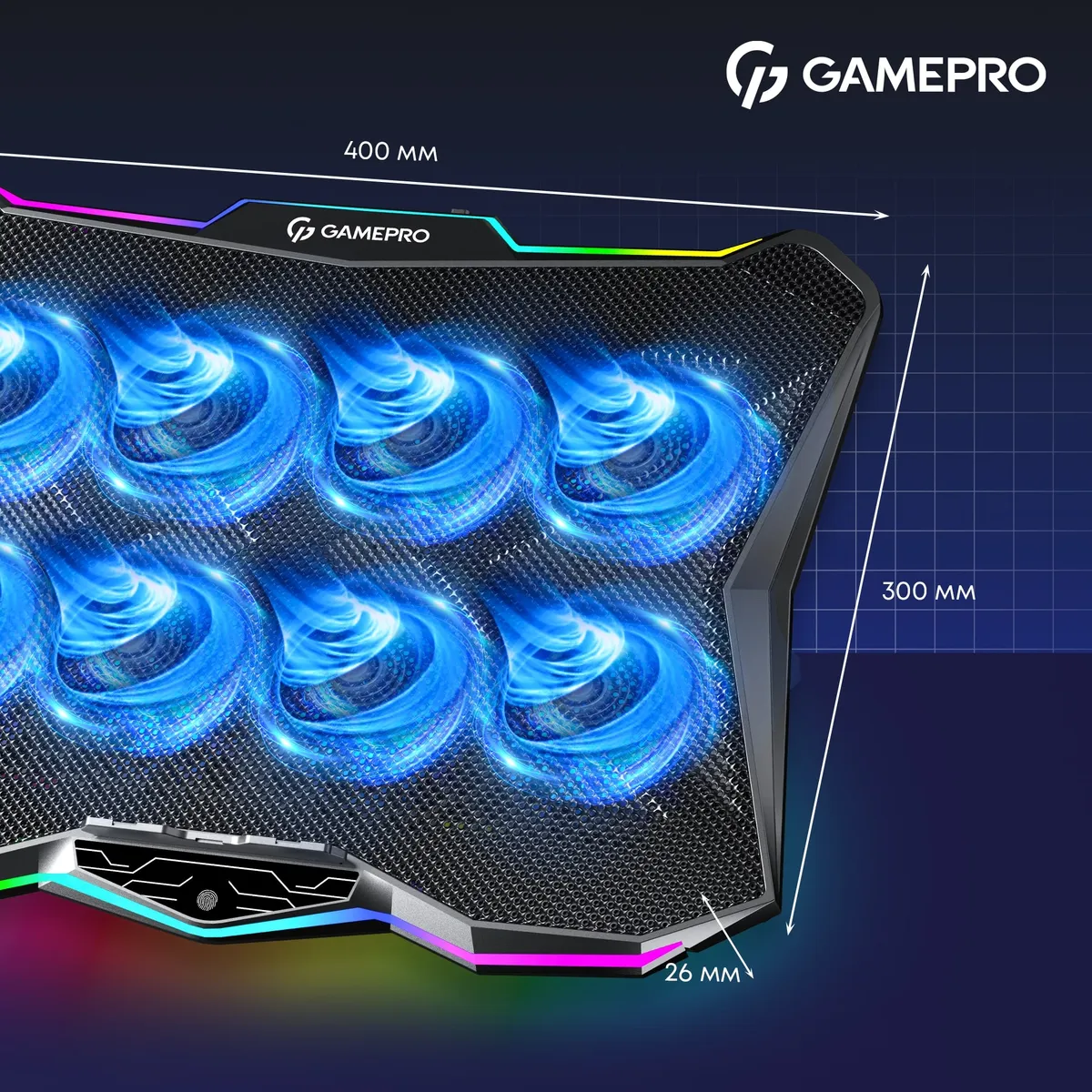 Охолоджуюча підставка для ноутбука GamePro CP680 - мініатюра 15