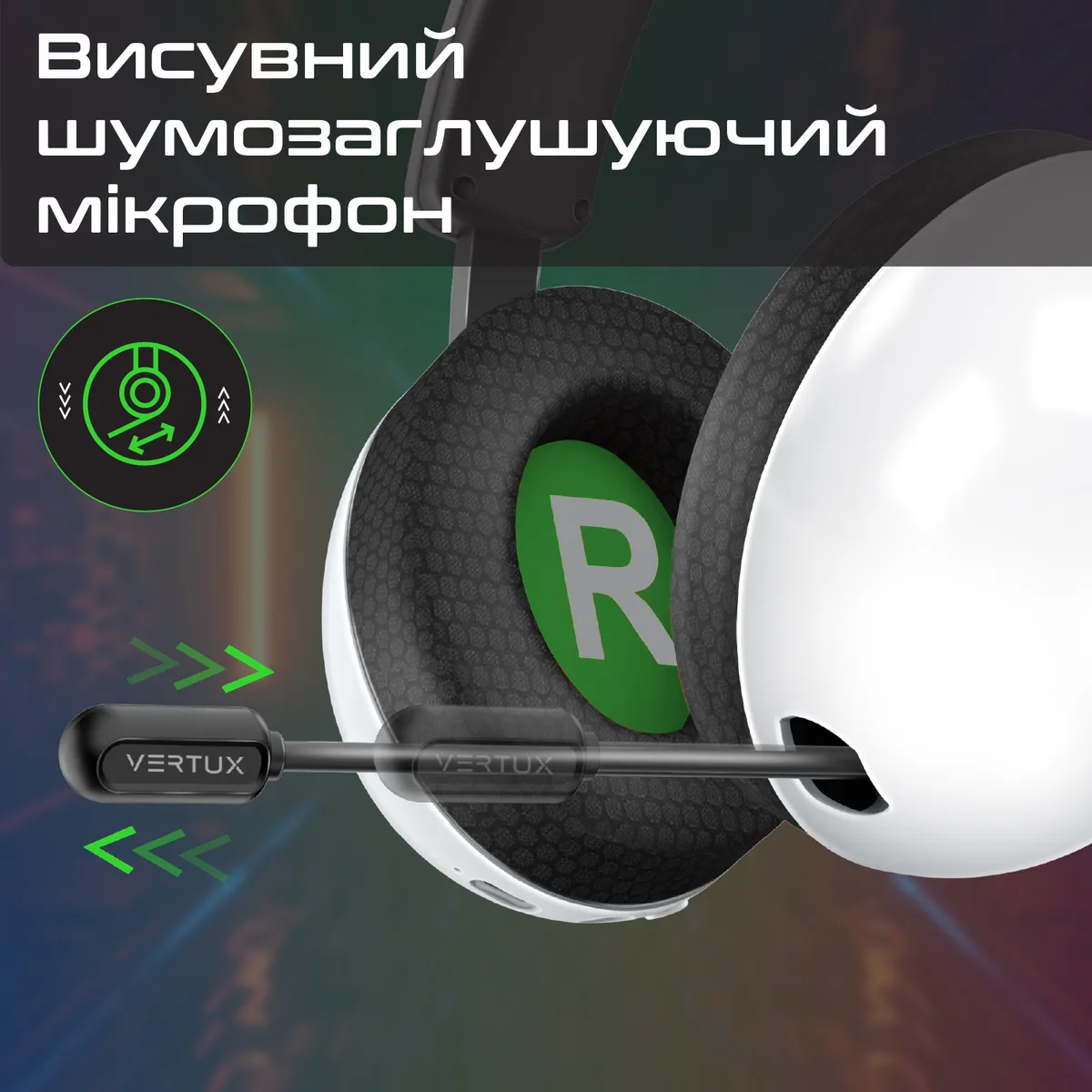 Bluetooth-гарнітура Vertux BB-8 White - мініатюра 4