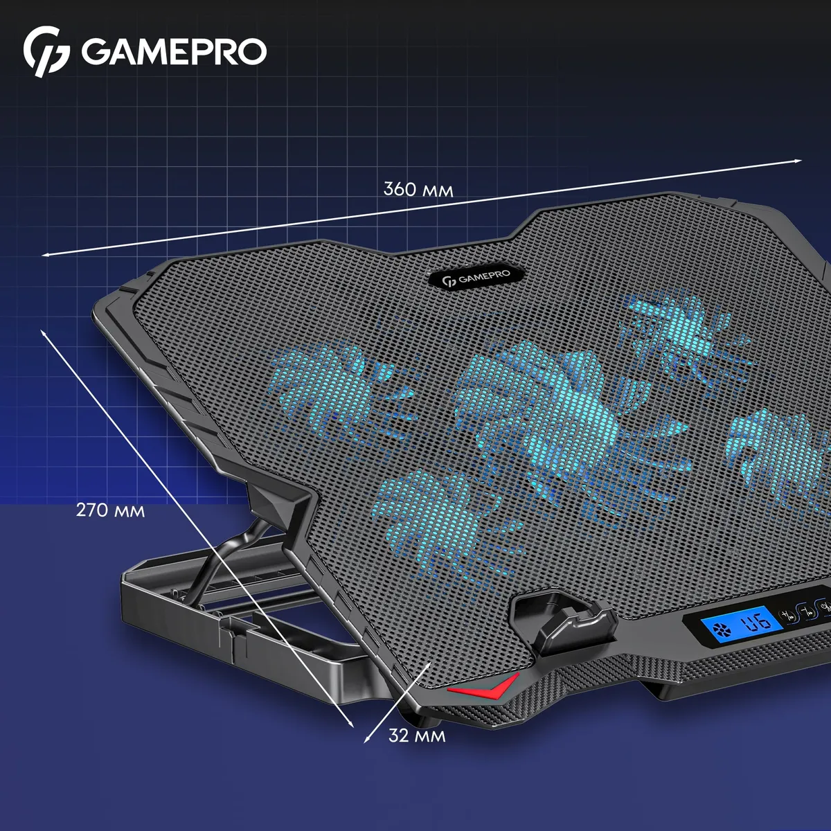 Охолоджуюча підставка для ноутбука GamePro CP560 - мініатюра 15