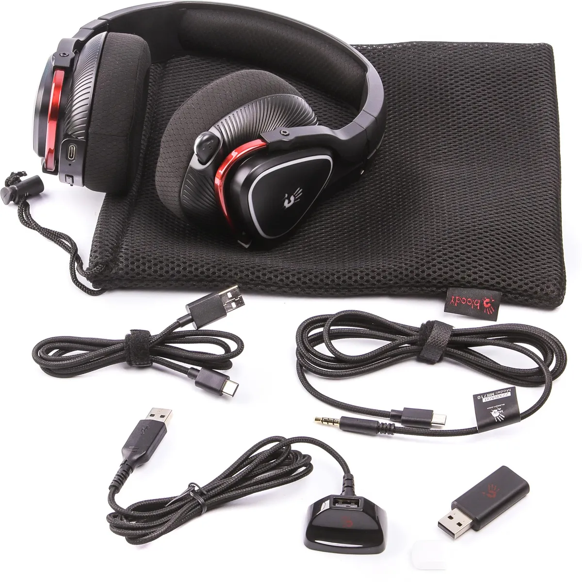 Bluetooth-гарнітура Bloody MR710 Black - мініатюра 7