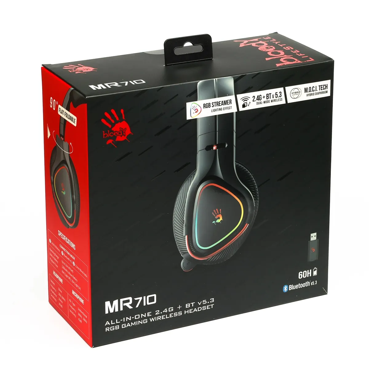 Bluetooth-гарнітура Bloody MR710 Black - мініатюра 9